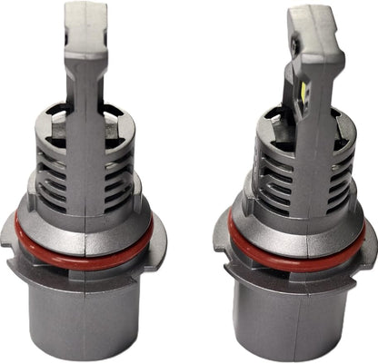 SEALIGHT S2S 9004 Light Bulbs, 40000LM Super Brighter, 6500K Pure White 9005 H11 Bulbs with Cooling Fan, 60K+ Hours Lifespan, 2-Pack for Powersports/ATV Lamps