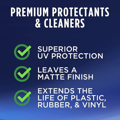 Provides UV protection while helping prevent fading, cracking, and discoloration.