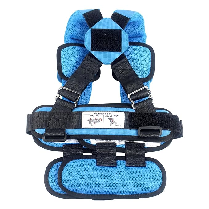 RideSafer Gen 5 - Extra Large Blue, Lightweight, Compact, Portable Car Seat - Perfect for Travel and Everyday Child Safety