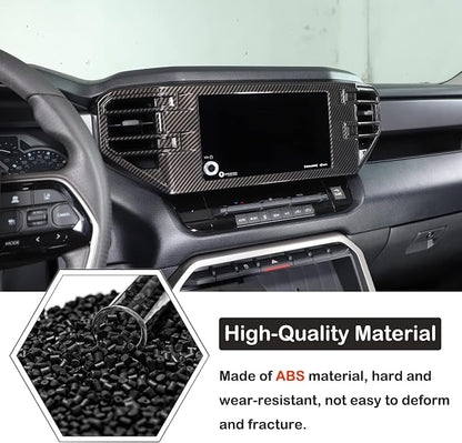 Aunginsy Center Console Air Outlet Trim Cover Compatible with Toyota Tundra/Sequoia 2022-2026, ABS Air Conditioner A/C Vent Panel Large Frame Decorative Cover Protector Accessories, for 8-inch Screen