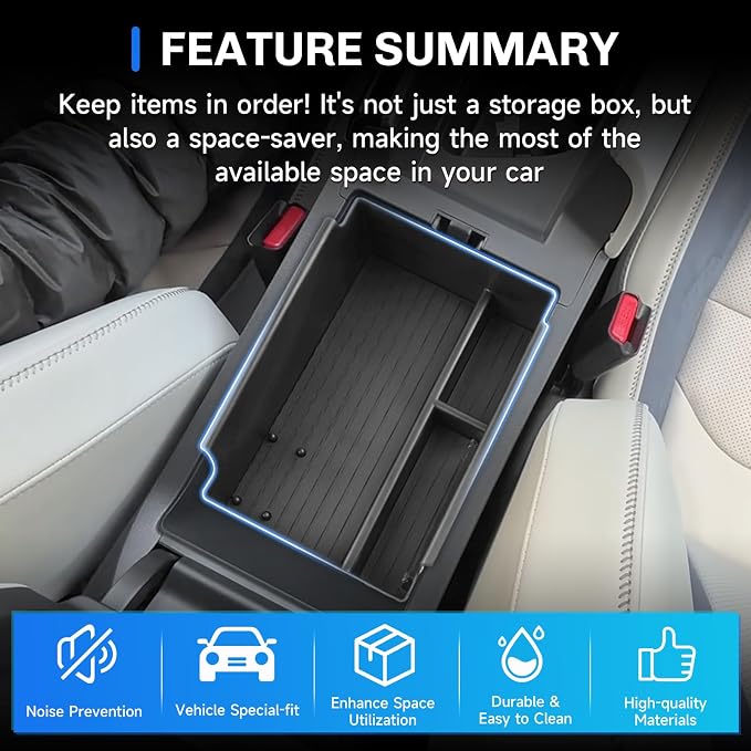 SXCY for 2025 2026 Acura ADX Center Console Organizer for 2025 2026 Acura ADX [A Spec/A Spec with Advance] Accessories 2025 2026 ADX Armrest Console Organizer for 2026 Acura ADX Console Organizer Tray