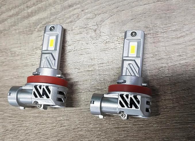 SEALIGHT H11/H9/H8 Light Bulb, 800% Brighter than Origin, 6500K Output Canbus Ready, 44,000LM Powersports IP68 80000Hrs Lifespan, 1：1 Size Installation, Pack of 2