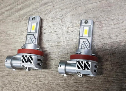 SEALIGHT H11/H9/H8 Light Bulb, 800% Brighter than Origin, 6500K Output Canbus Ready, 44,000LM Powersports IP68 80000Hrs Lifespan, 1：1 Size Installation, Pack of 2