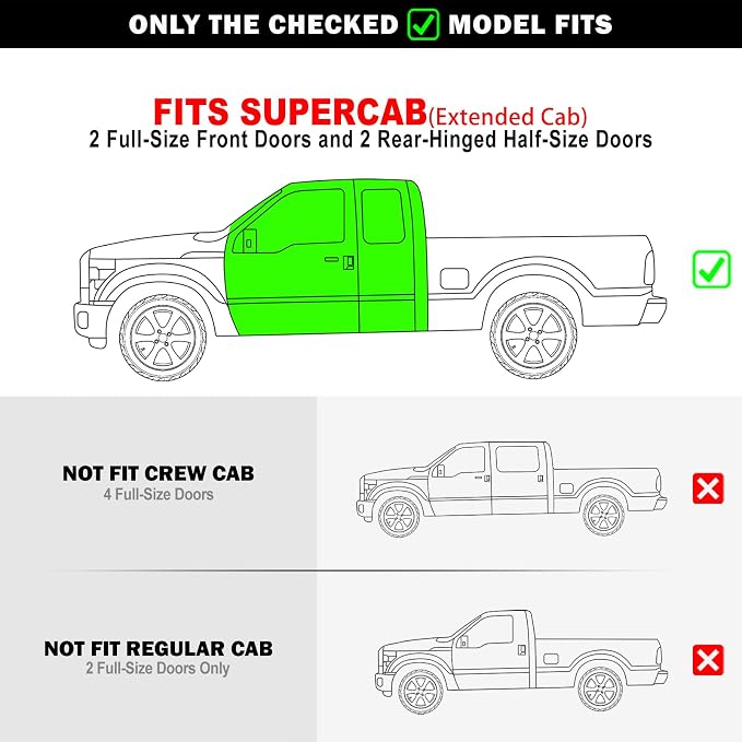 APS Stainless Steel Pocket Steps Running Boards Side Bars Compatible with Ford F250 F350 Super Duty 1999-2016 Extended Cab