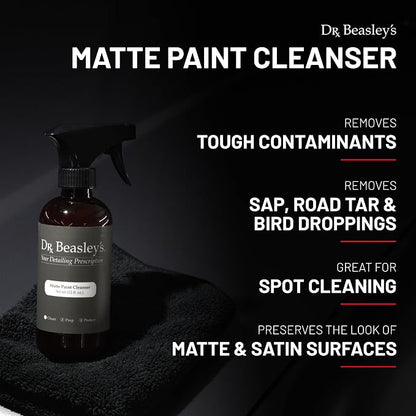 Dr. Beasley's Mini Matte Kit with Accessories - Instant Bonding Coating, 2+ Years of Protection with Body Wash, Final Finish, Paint Cleanser, Matte Paint Coating