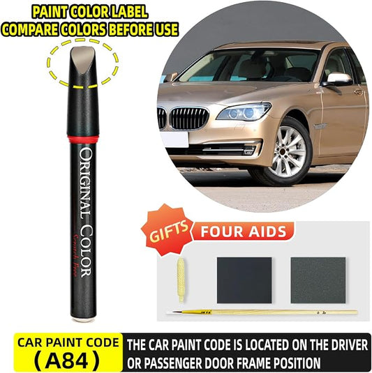 Carhoo A84 Milano Beige Touch Up Paint Suitable For BMW, Genuine Custom Color Absoulutely Without Color Differences (16ml)