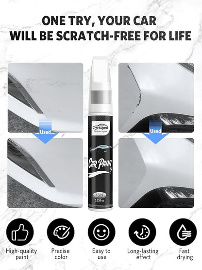 Attitude/Midnight Black Metallic(218) for Toyota Touch Up Paint Pen, 2 in 1 Car Scratch Remover with Pen Tip and Brush, Precise Color Match for Car Paint Scratch Repair, Quickly and Easily Fix Chips and Nicks