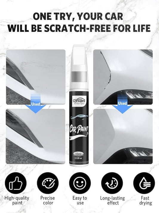 Silver Lining Metallic(1J4) for Lexus Touch Up Paint Pen, 2 in 1 Car Scratch Remover with Pen Tip and Brush, Precise Color Match for Car Paint Scratch Repair, Quickly and Easily Fix Chips and Nicks