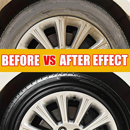 Tire Cleaner - Tire Shine Spray | Shine Protectant | 50ml/100ml Sturdy Rim Shiine Solution | Auto Tyre Polishing Coating Product for Truck Rv Sedan Vehicle Owners Maintenance Managers Road Trip