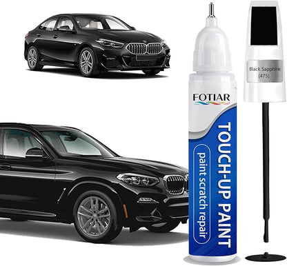 Black Sapphire 475 Touch up Paint for BMW-Exact Match Scratch Repair Kit 2-In-1 Premium Car Paint Pen for Chips & Nicks