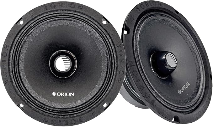 ORION Cobalt CM654 High Efficiency 6.5" Mid-Range Bullet Loudspeakers, 1000W Max Power, 250W RMS, 4 Ohm, 1.5" Voice Coil - Pro Car Audio Stereo, Midrange Speakers (Pair)
