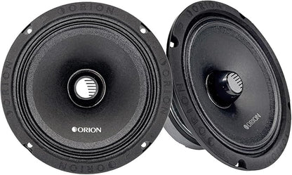 ORION Cobalt CM654 High Efficiency 6.5" Mid-Range Bullet Loudspeakers, 1000W Max Power, 250W RMS, 4 Ohm, 1.5" Voice Coil - Pro Car Audio Stereo, Midrange Speakers (Pair)