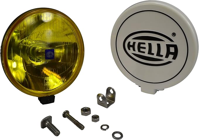 Hella 500 Series Amber High Performance Universal Driving Lamp, Ideal for ATVs, Jeeps, 4x4s, SUV, UTVs, Trucks (Single Lamp only) / 005750512
