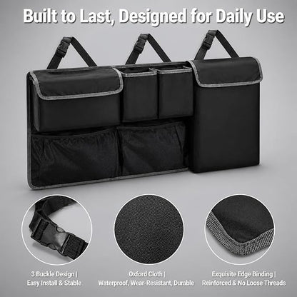 Car Trunk Organizer Storage Backseat Hanging Organizer Bag for Nissan Rogue/Rogue Sport S SV SL Platinum Rock Creek Midnight Edition SUV Accessories 2021-2025