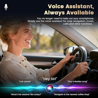 Mini 2-in-1 CarPlay Wireless Adapter, Android Car Wireless Adapter, Plug & Play, USB-A/C, Fast Stable Connection, Compatible with iOS 10+ and Android 11+, OTA Upgrade, Black