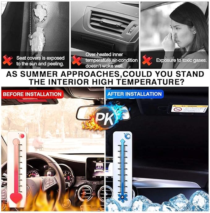 KUST Windshield Sun Shade for Honda Accord 2013-2015 2016 2017 Accessories Custom Fit Sunshade Foldable Sun Protector Block UV Rays Keep Your Car Cooler