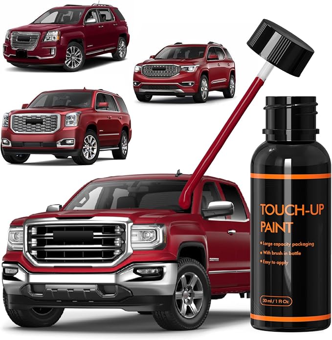 G1E/WA405Y Siren Red/Crimson Red Touch Up Paint Compatible With GMC, DIY Car Paint Scratch Repair Kit, Automotive Paints, Quick & Easy Fix Scratch Repair for Sierra/Terrain/Yukon/Acadia