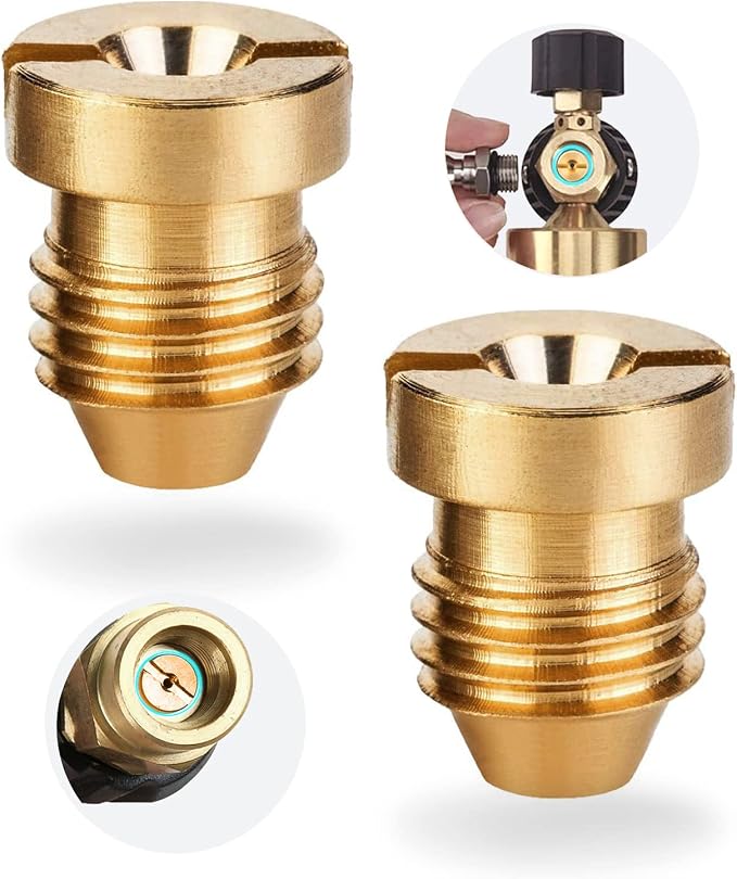 1.1 mm Orifice for Foam Cannon, Universal 1.1 Orifice Foam Cannon for Snow Foam Lance, Brass Foam Cannons Orifices 1.1mm Nozzle Tips for Pressure Washer Snow Foam Lance Parts, 3000 PSI (2 Pack)