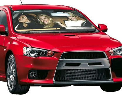 Funny Windshield Sun Shade for Car Sunshade for Car Windshield Covers Blocks UV Rays Automotive Interior Sun Protection 51 x 27.5 in