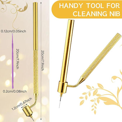Tondiamo 100 Pack 0.5 mm Touch up Paint Brushes Repair Pen Gold Paint Applicator Fluid Writer Pen Detailing Disposable Micro Applicator for Auto Repair Chip Automotive Scratch (Purple,Blue,Teal,White)