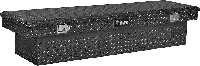 UWS EC10322 63-Inch Gloss Black Heavy-Wall Aluminum Truck Tool Box, RigidCore Lid