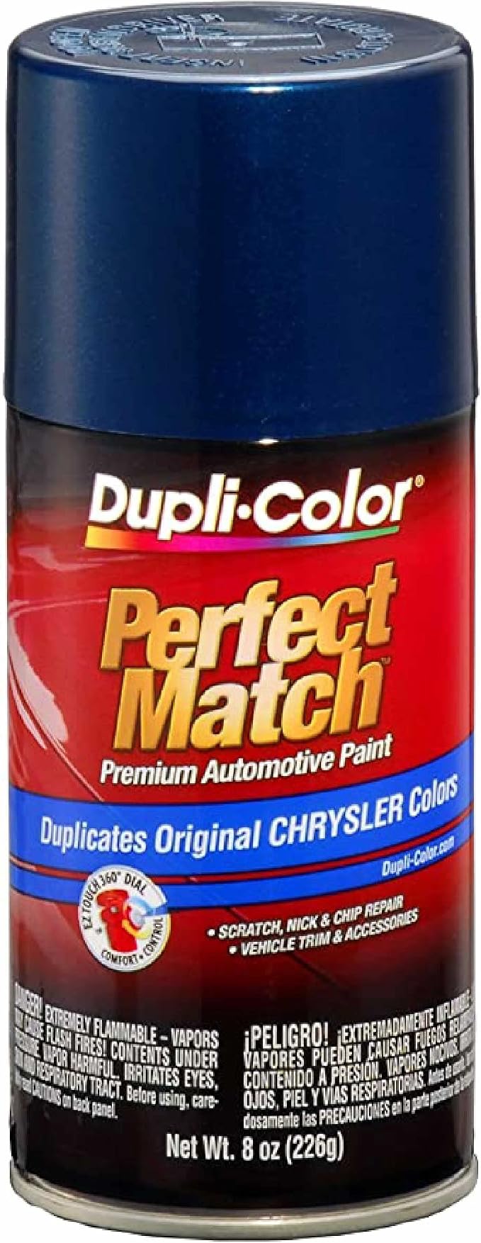 Dupli-Color EBCC04097 Perfect Match Automotive Spray Paint – Chrysler Patriot Blue Metallic, PBT/PB7 – 8 oz. Aerosol Can
