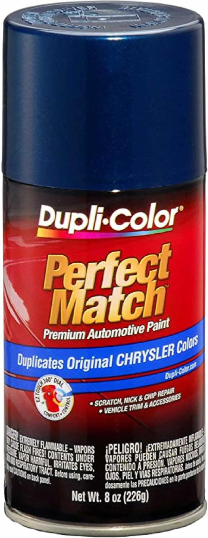Dupli-Color EBCC04097 Perfect Match Automotive Spray Paint – Chrysler Patriot Blue Metallic, PBT/PB7 – 8 oz. Aerosol Can