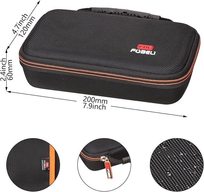 FBLFOBELI Hard Protective Storage Case for ZMOON ZM201/ANCEL/MOTOPOWER MP69033/FOXWELL NT301 NT510 Professional Car OBD2 Scanner Diagnostic Tool (Case Only)