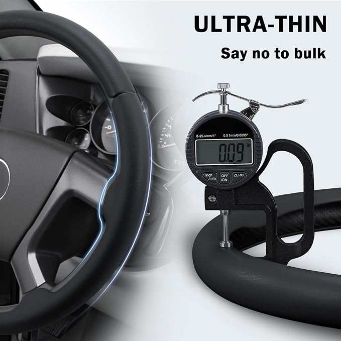 Steering Wheel Cover for Chevy Silverado 1500 GMC Sierra 1500 2007-2013/2500 3500 Chevrolet Tahoe Suburban Yukon (Yukon XL) 2007-2014/ Traverse 2009-2017/ GMC Sierra 2500HD 3500HD 2008-2014