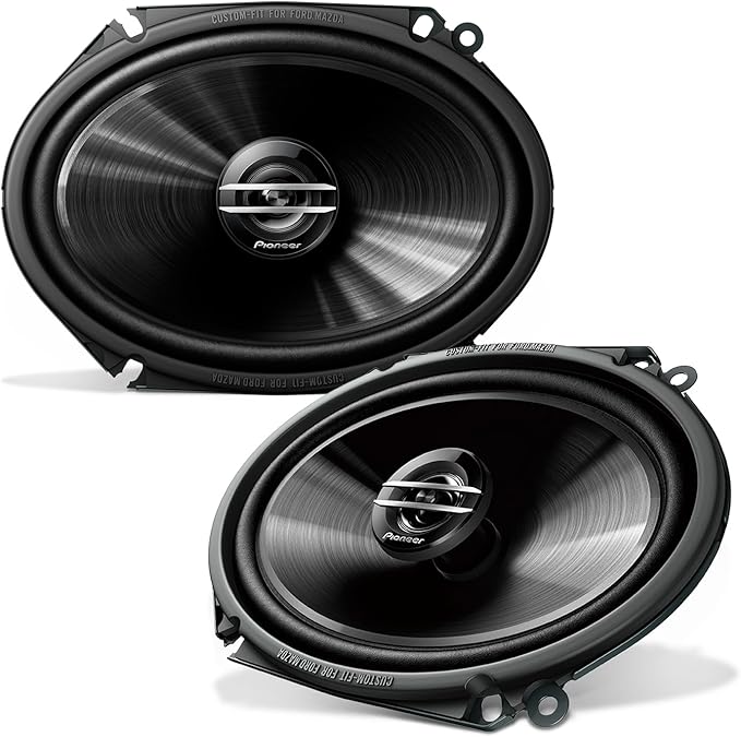Pioneer G-Series TS-G6820S 6” x 8” 2-Way Speakers (Pair) – 250W Max, Balanced Sound + Smooth Treble, Great Stock Replacement, High-Efficiency Speaker Designed for OEM Power