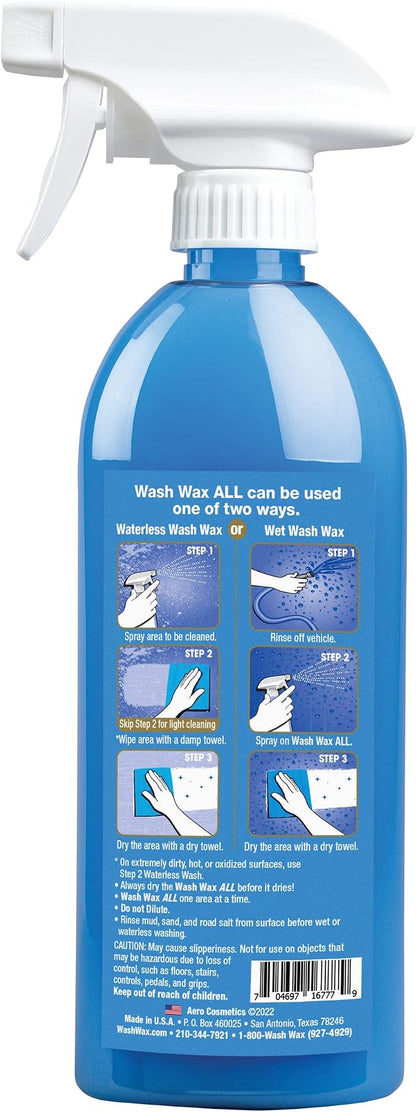 Aero Cosmetics Waterless Aircraft Wash Wax Starter Kit, Clean Aircraft Inside and Out. All Aircraft Surfaces, Including Windows, Leading Edges.