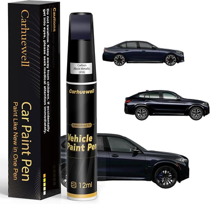 Carbon Black Metallic(416) Touch Up Paint Compatible with BMW, Exact Match Car Paint Pen Automotive Scratch Repair Remover Kit Quick & Easy Solution for Vehile Chips and Nicks