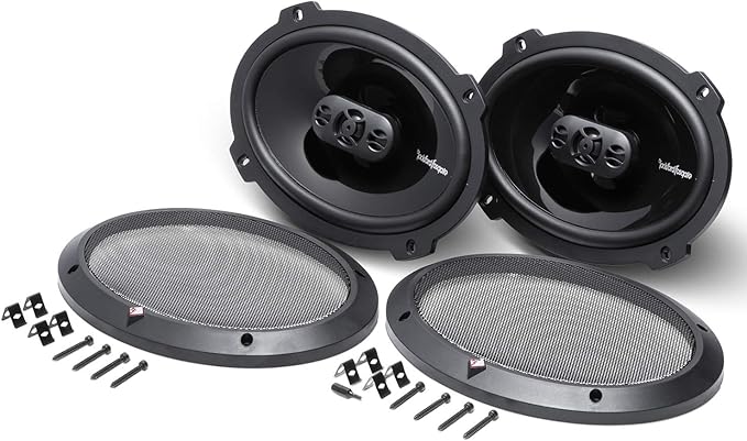 Rockford Fosgate P1694 Punch 6"x9" 4-Way Coaxial Full Range Speakers - Black (Pair)