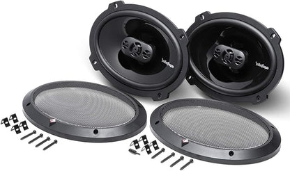 Rockford Fosgate P1694 Punch 6"x9" 4-Way Coaxial Full Range Speakers - Black (Pair)