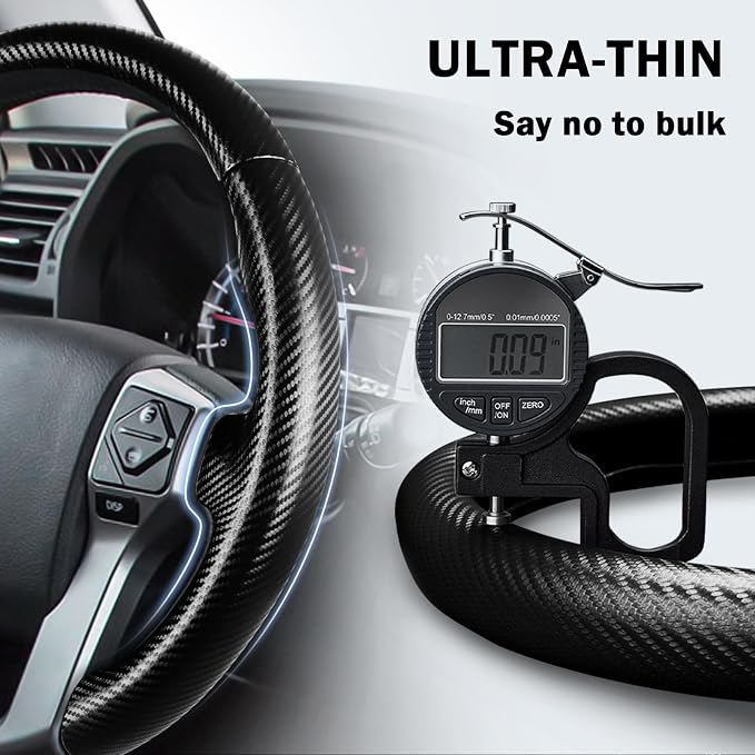 Fit for Toyota Steering Wheel Cover, Steering Wheel Cover for Tacoma(2012-2023) 4Runner(2010-2024) Tundra(2014-2021) Sequoia(2014-2022) Accessories (Matte Black)