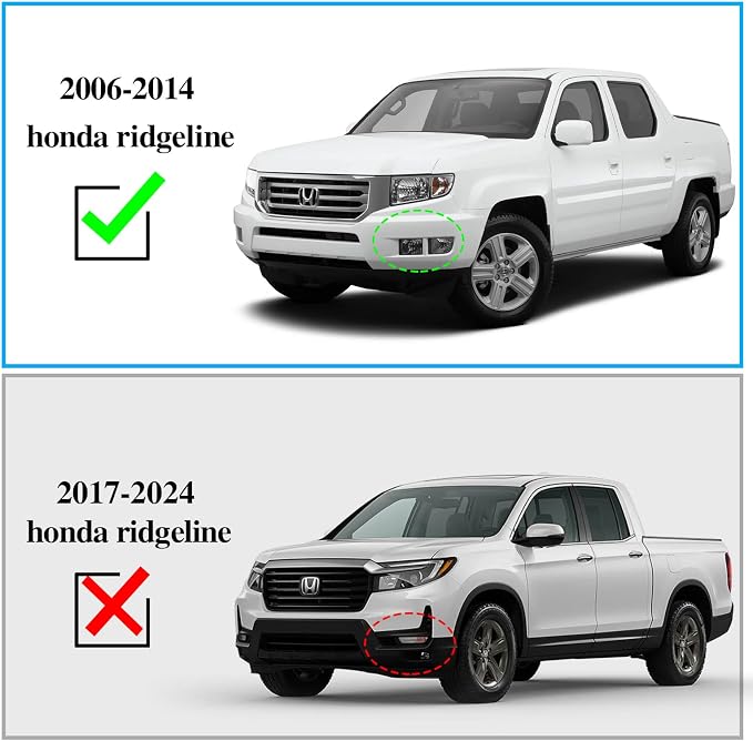 COMNOVA 6" Running Boards Side Steps Compatible with 2006-2014 Honda Ridgeline. Truck Steps and Running Boards Made with Stainless Steel. Truck Side Steps for Ridgeline.
