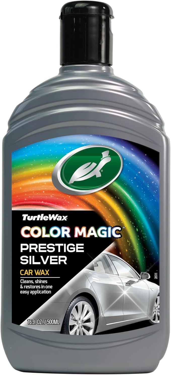 Turtle Wax 52710 Color Magic Car Paintwork Polish Restores Colour & Shine Silver 500ml