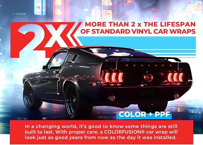 ColorFusion PPF by VViViD, Gloss Metallic Shadow Ash Grey Dry Apply PPF Vinyl Car Wrap Roll 6ft x 5ft