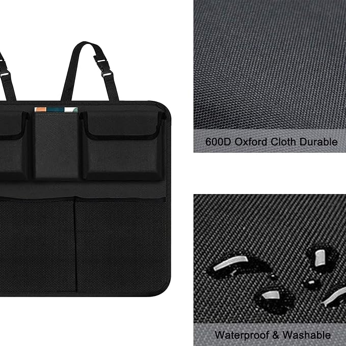 AOPHY Trunk Organizer for Car, Large Capacity Car Organizers and Storage with 9 Pockets, Waterproof Backseat Hanging Organizer for SUV, Truck, MPV, Interior Accessories for Men and Women