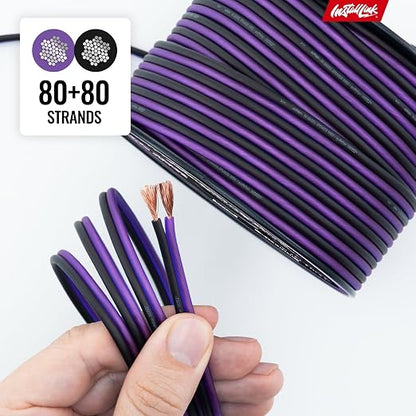 16 AWG Gauge Speaker Wire Cable Stereo, Car or Home Theater, CCA (100 Feet) by Install Link