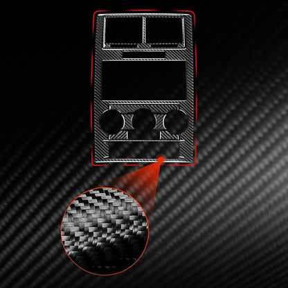 Car Center Console Panel Decal Kit Real Quality Carbon Fiber Trim Compatible with Dodge Charger 2008 2009 2010 Premium Interior Accessories Decor Sticker Style A 7pcs Black