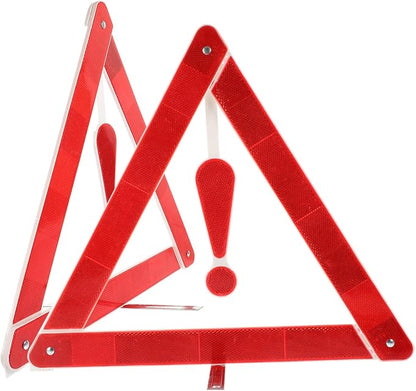 2pcs Car Warning Sign Safety Triangle Road Safety Kit Compact Folding Easy to Use