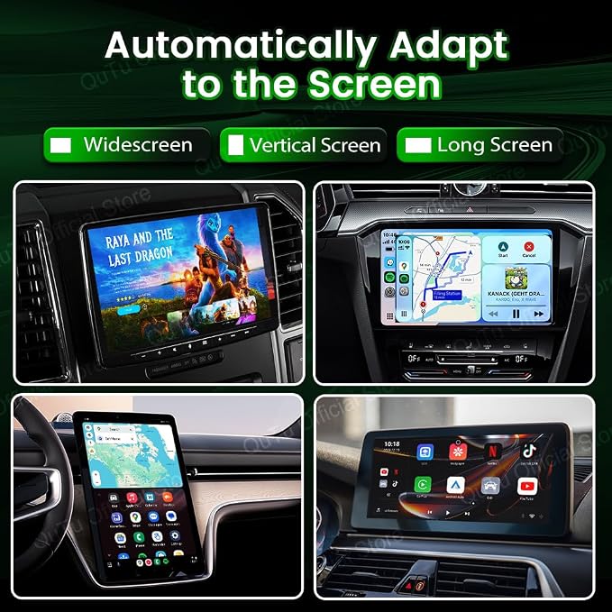 CarlinKit Wireless CarPlay Adapter CPC200-CP2A PRO: Wired CarPlay to Wireless CarPlay/Android Auto Upgrade & Android 12.0 System Unlock The, Built-in Net-Flix/You-Tube/TIK-Tok(Black)