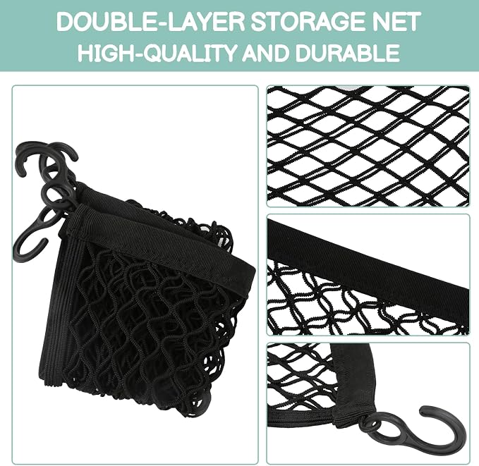Stroller Wagon Cargo Net, Baby Stroller Organizer Mesh Cargo Net for Extra Storage Space Large Storage Capacity, Stroller Wagon Accessories - Compatible with WONDERFOLD All W-Series Models (1 Pack)