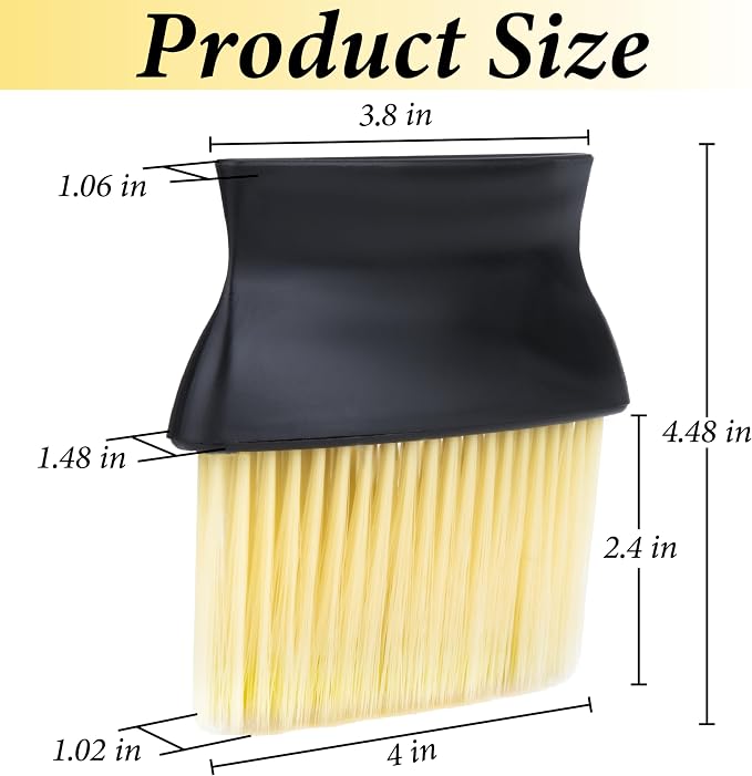 Car Interior Brush, Automotive Interior Dusting Brush, Car Interior Cleaning Brush, Bristles Detailing Brush Dusting for Car Interior, Dashboard, Air Conditioner Vents, Leather, Computer (Yellow)