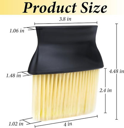 Car Interior Brush, Automotive Interior Dusting Brush, Car Interior Cleaning Brush, Bristles Detailing Brush Dusting for Car Interior, Dashboard, Air Conditioner Vents, Leather, Computer (Yellow)