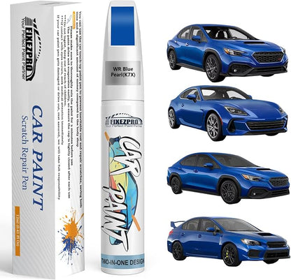 K7X WR Blue Pearl Touch Up Paint for Subaru, Color Exact Match Car Paint Scratch Repair Remover Pen Kit Quick & Easy Fix Vehicle Chips and Automotive Nicks Scuff