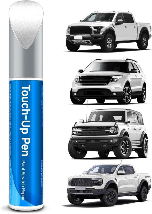 AZ Star White Metallic Tricoat Touch Up Paint Compatible with Ford Exact Match Touch Up Paint Car Scratch Repair