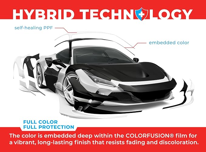 ColorFusion PPF by VViViD, Matte Stealth Midnight Black Dry Apply PPF Vinyl Car Wrap Roll 20ft x 5ft