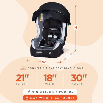 Baby Trend 3-in-1 Infant Car Seat with 5-Point Safety Harness, Adjustable Canopy, and Soft Fabric Seat, Trooper Plus, Dash Twilight - Convertible Travel System & Support for Babies & Toddlers